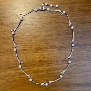 Red Envelope Pearl and Silver Necklace